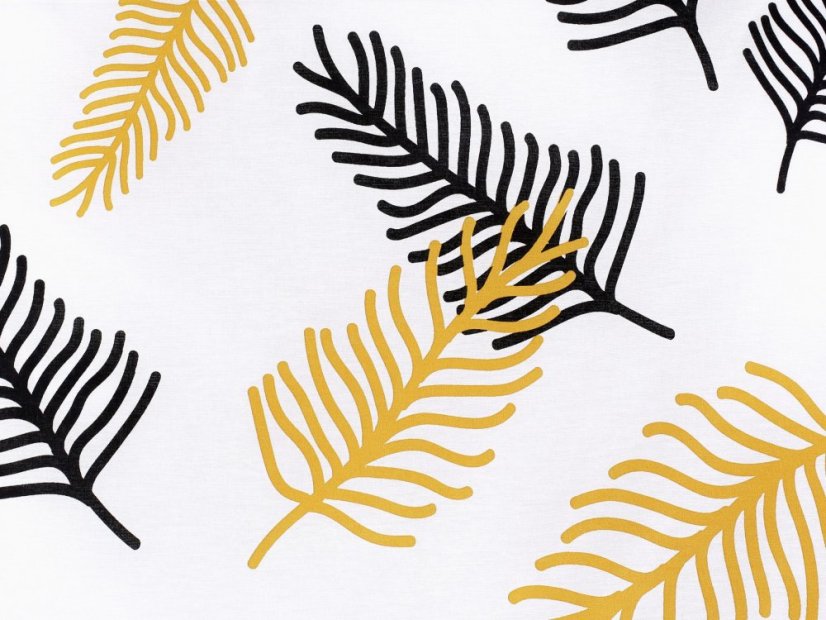 Saténové povlečení - palmové listy