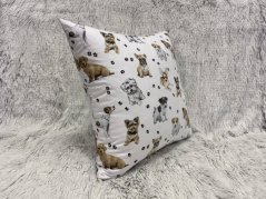 Bavlněný povlak na polštář - Yorkshire na bílé