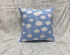 Bavlněný povlak na polštář - mrak na modré