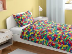 Dětské bavlněné povlečení – barevné lego