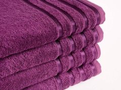 Bambusový ručník / osuška - purpurová