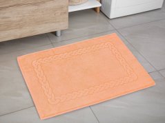 Koupelnová froté předložka 50x70 cm - broskvová vzor Vánočka
