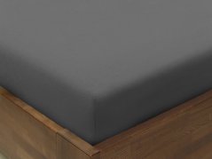 Bavlněné prostěradlo - kouřově šedé