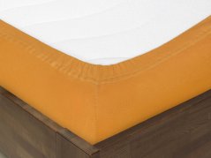 Dětské jersey napínací prostěradlo - Oranžové - do postýlky