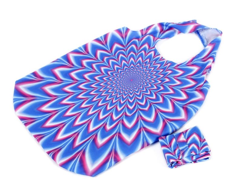 Nákupní taška - psychedelic modrá