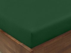 Bavlněné prostěradlo - tmavě zelené - plachta