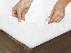 Jersey prostěradlo s napínací gumou - bílé