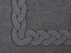 Koupelnová froté předložka 50x70 cm - tmavě šedá vzor Vánočka