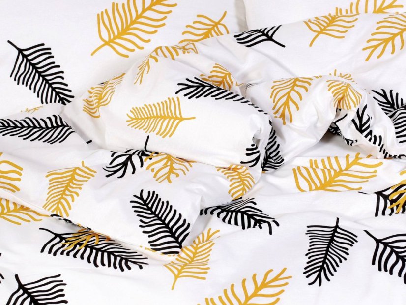 Saténové povlečení - palmové listy