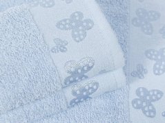 Froté ručník - Světle modrý - Motýlci