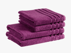 Bambusový ručník / osuška - purpurová