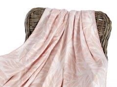 Akrylová deka Melisa - růžová lístky - 150x200 cm