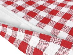 Bavlněný povlak na polštář – červené káro