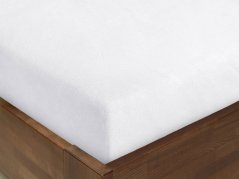 Mikroplyšové prostěradlo - bílé