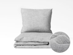 Lněné povlečení - šedivé režné