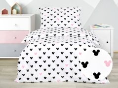 Dětské bavlněné povlečení – Mickey mouse růžový