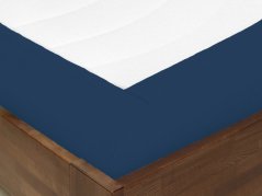 Bavlněné prostěradlo - tmavě modré - plachta