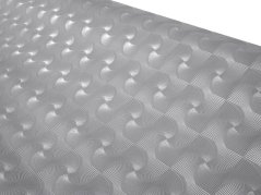 PVC ubrusovina stříbrná plastický vzor - metráž šířka 140 cm