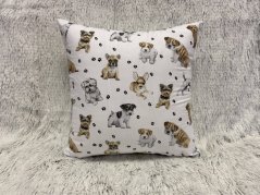 Bavlněný povlak na polštář - Yorkshire na bílé