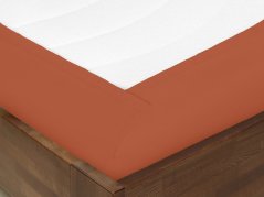 Bavlněné prostěradlo - světle cihlové - plachta