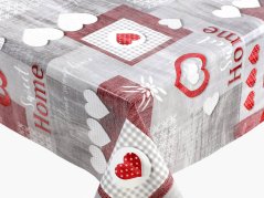 PVC ubrusovina vínový patchwork - metráž šířka 140cm