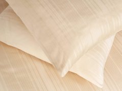 Damaškové povlečení – proužky – béžové