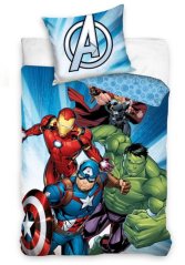 Dětské bavlněné povlečení AVENGERS modré 140x200 Dětské bavlněné povlečení AVENGERS modré 140x200