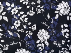 Saténové povlečení - květiny ve stínu