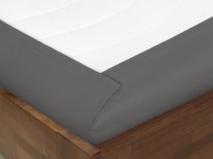 Bavlněné prostěradlo - tmavě šedé - plachta