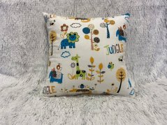 Dětský bavlněný povlak na polštář - oranžová jungle