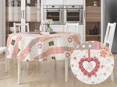 Kulatý bavlněný ubrus Terra - Home patchwork
