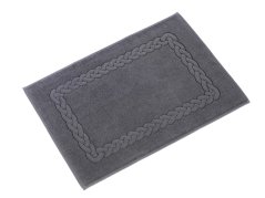 Koupelnová froté předložka 50x70 cm - tmavě šedá vzor Vánočka