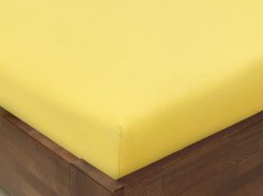 Dětské jersey napínací prostěradlo - Žluté - do postýlky