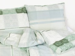 Krepové povlečení – světle zelený zámecký vzor