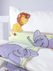 Dětské bavlněné povlečení - safari - do postýlky