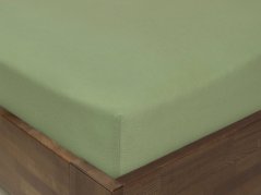 Dětské jersey napínací prostěradlo - Khaki - do postýlky
