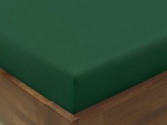 Bavlněné prostěradlo - lahvově zelené - plachta