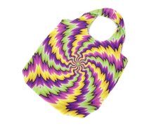 Nákupní taška – psychedelic fialovo zeleno žlutá