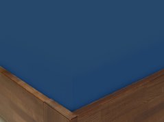 Bavlněné prostěradlo - tmavě modré - plachta