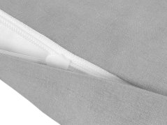 Lněný povlak na polštář - světle šedý