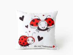 Polštář 3D beruška - 34x34 cm