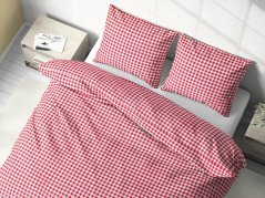 Kárované bavlněné povlečení - červené káro