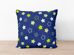 Bavlněný povlak na polštář - hvězdy na modré