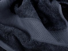 Bambusový ručník / osuška Baroko - antracitová