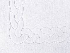 Koupelnová froté předložka 50x70 cm - bílá vzor Vánočka