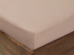 Jersey prostěradlo Exclusive na vysoké matrace – hnědošedé