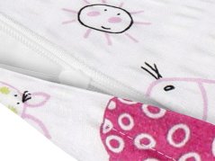 Krepový povlak na polštář – růžoví oslíci