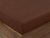 Bavlněné napínací prostěradlo - tmavě hnědé