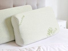 Anatomický polštář Aloe Vera z líné pěny - 65x30x12 cm