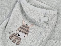 Dětská froté žínka LILI – šedá – zebra
